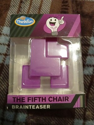 ThinkFun Pocket Brainteaser Puzzle Game and STEM Toy The Fifth Chair (NEW)