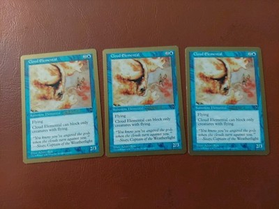 Cloud Elemental (Paul McCabe - 1997) World Championship NM 3 CARDS LOT 