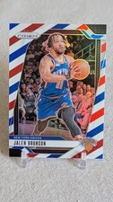 2024-25 Panini Prizm - Jalen Brunson #217 Red White & Blue New York Knicks