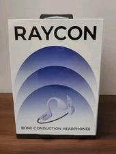 NEW Raycon Bone Conduction Headphones Open Ear Bluetooth Earbuds w/Mic - Purple