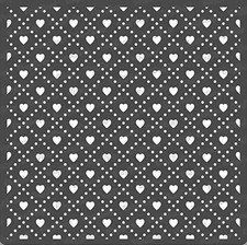CrafTreat Reusable Geometric Stencils for Painting on Wood, Wall, Tile, White
