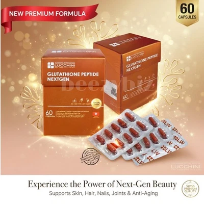 LUCCHINI Glutathione+Collagen Peptide Nextgen Capsule -60cpsl - Photo 1/2