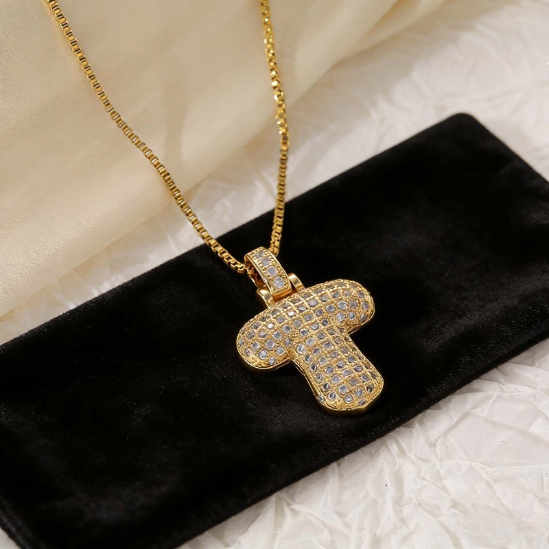 14k Gold Plated Letter Pendant Necklace for Women's Fashion Necklace Jewelry