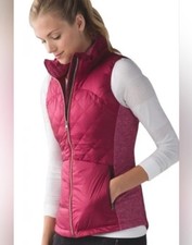 Lululemon Down for a Run Berry Down Filled Puffer Vest 6
