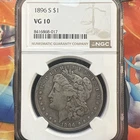 1896-S Morgan Silver Dollar $1 Circulated US Coin NGC VG10