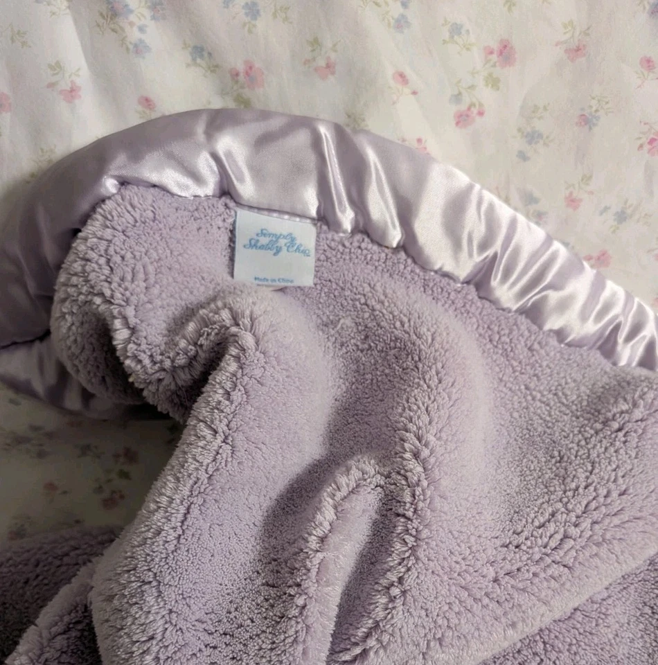 Оригинальное потертое шикарное одеяло из пасхального яйца лаванды 95 X 96 двуспальное - Изображение 2 из 4