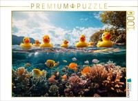 Calvendo Puzzle Sun In The Caribbean - Rubber Ducks | 1000 Pieces, Finished Size
