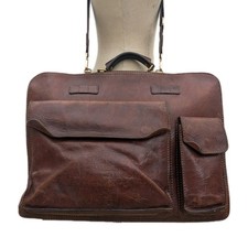 Borsa a tracolla vintage The Bridge valigetta pelle marrone 