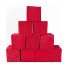 Koplow Foam Dice d6 50mm Blank Red Foam Dice (10) New