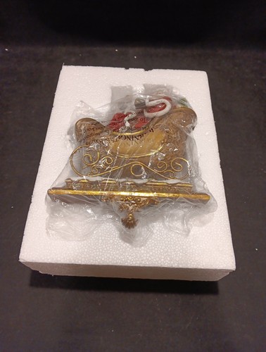 2008 Roman Inc Joseph's Studio Santa In Sleigh Stocking Holder Hanger In Box - Picture 11 of 21