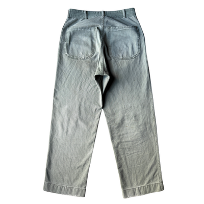 Vintage 1940s WW2 Era USMC Marine P41 P47 HBT Faded Utility Pants