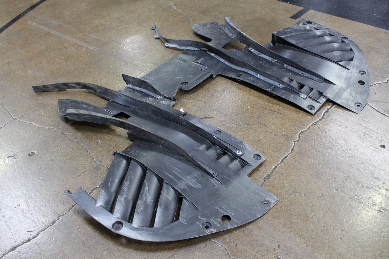 Ferrari 296 GTB, Front Lower Under Tray, Used, Heavy Dmg, P/N 904479
