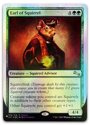 Earl of Squirrel #108/216 (Foil) (NM) List Reprints LIST LIST Magic MTG