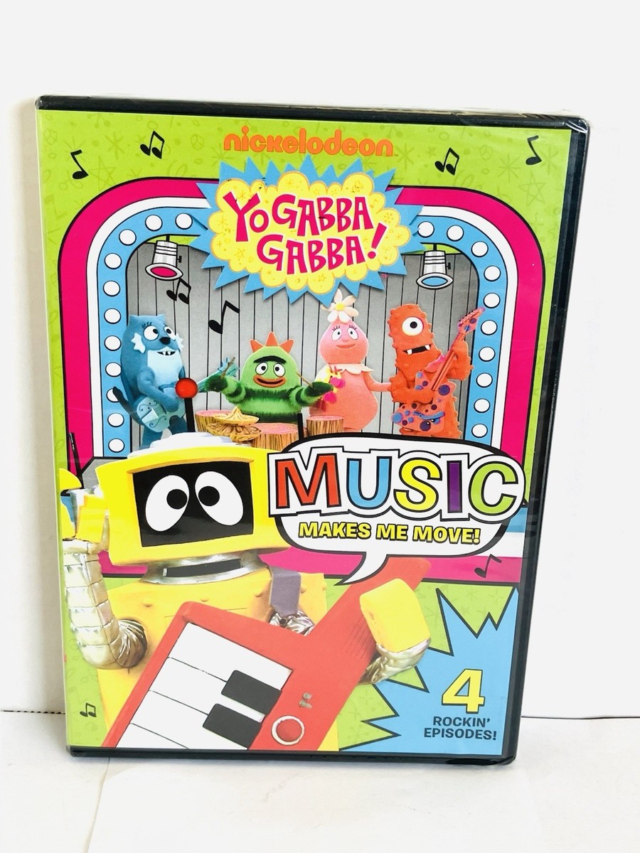 Nickelodeon Yo Gabba Gabba Music Makes Me Move DVD Sealed New 2011