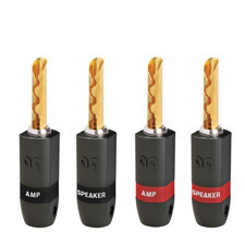 AudioQuest SureGrip 300 Gold Banana Speaker Connectors Set of 4