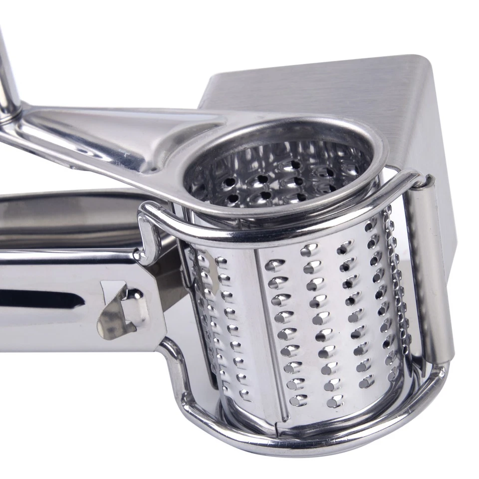 Edelstahl Käsereibe Parmesanreibe Käsemühle Küchenreibe Trommelreib Tool - Bild 3 von 3