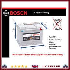 Car Battery S5005 Bosch 027