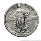 1924 Standing Liberty Quarter Dollar Eagle America US Star Sheild