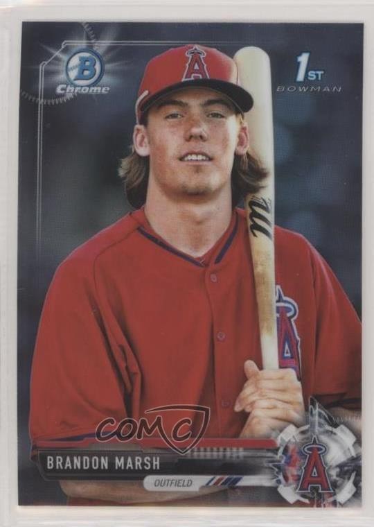 2017 Bowman Chrome Prospects Brandon Marsh #BCP241 8b5