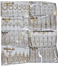 SET OF 6 LACE TOWELS BEAUTIFUL TURKISH STYLE HAND TOWEL BEADED EMBROIDERED GIFT