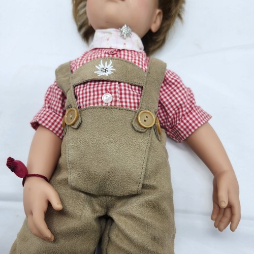 Gotz 19" Collectible Peter Bavarian Dressed Boy Doll by H Gunzel - Picture 9 of 12