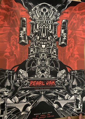 PEARL JAM POSTER ST PAUL MINNESOTA 8/31/2023 TOMO77 XCEL CENTER | eBay