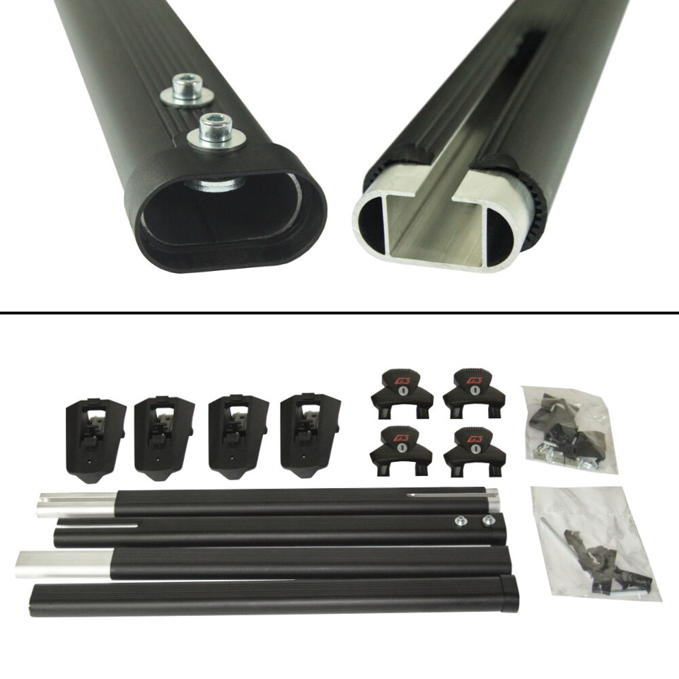 Dachträger Set Für Nissan Qashqai J11 2014-2021 - Alu Dachreling Für Fahrräder, Ski & Dachbox