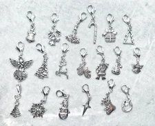 Christmas Winter Clip-on Charms for Backpack Purse Zipper Origami Keychain