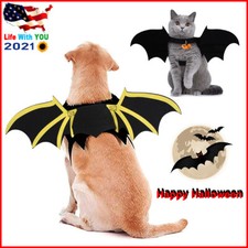 Dog  Cat Pet Costume Bat Wings Halloween Demon Clothes Fancy Dress up Prop HOT 