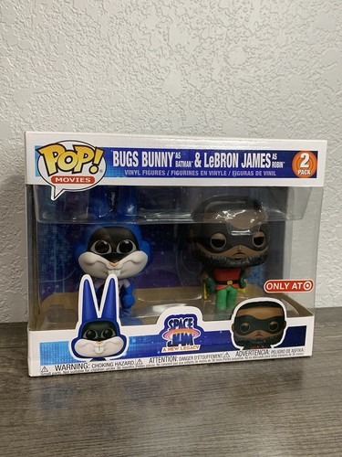 Funko Pop! Space Jam 2 – 2 Figurines Exclusives : Bugs Bunny En Batman Et LeBron James – Boîte Collector