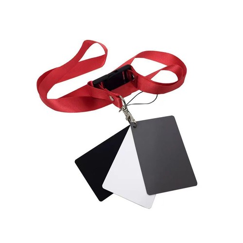 3in1 Digital 18% Black /Gray/White Card Set Photography Exposure Balance Strap - Picture 5 of 12