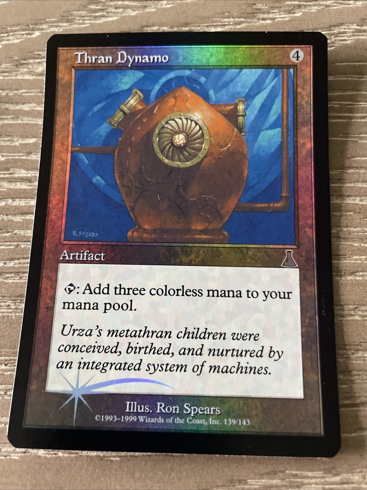 Thran Dynamo Urza's Destiny Foil NM MTG Free Ship