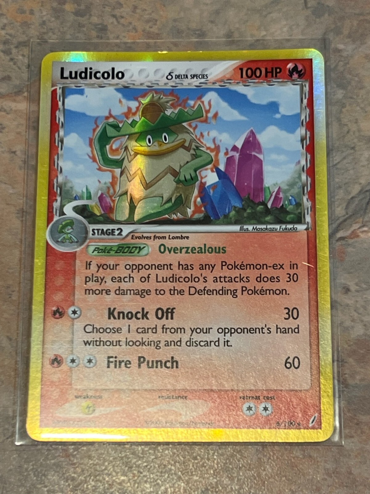 Pokémon Crystal Guardians Ludicolo #6 Holofoil