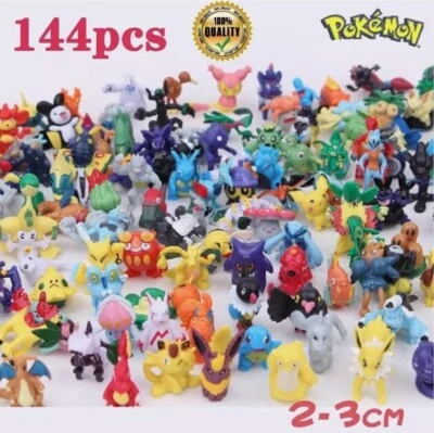 ANIME 144pc Pokémon Action Figures Bundle Set - Perfect Toy for Kids Gift / Present