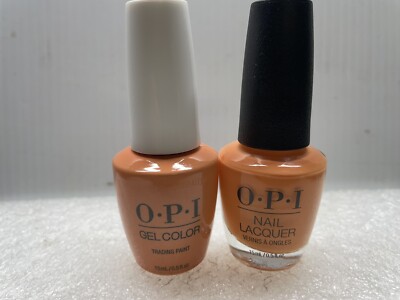 OPI GELCOLOR + MATCHING GEL POLISH TRADING PAINT ( GC D54 / NL D54)