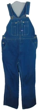 Big Smith Jean Bib Overalls 38X31 Dark Wash Mens 7 Pocket GUC