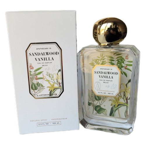 Anthropologie Apothecary 18 Sandalwood Vanilla No 02 EDP Perfume Spray 3.3oz New - Picture 5 of 5