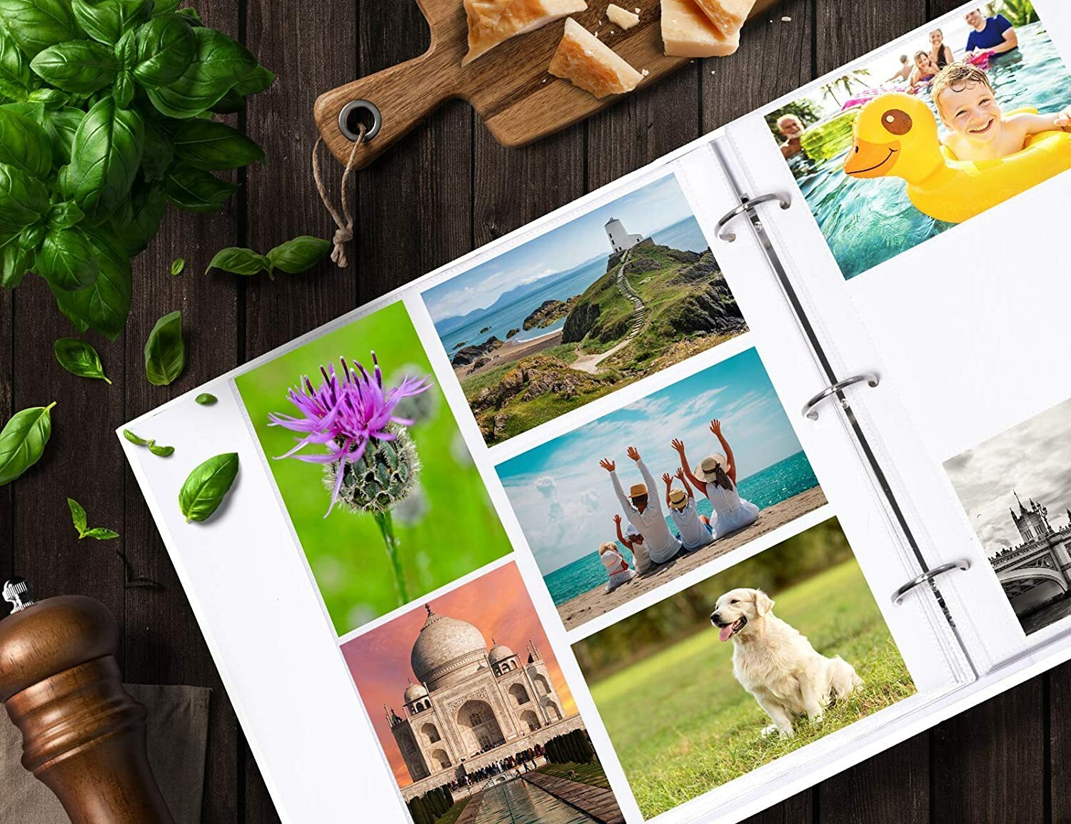 Large Photo Album Ringbinder Marble Memories Holds 500 6"x4" Photos eBay