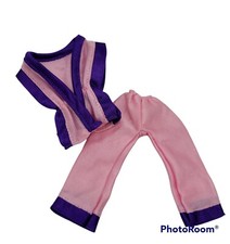Vintage Barbie Pink and Purple Top Pants Pajamas Sleepwear. No Tags