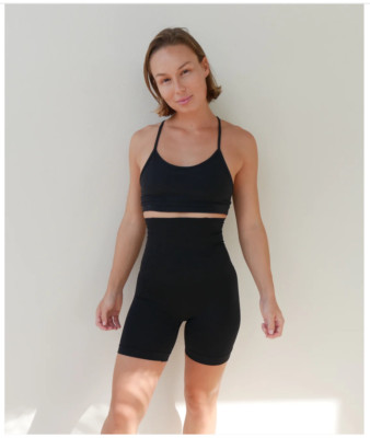 High Waisted Firm Compression Shorts By Enhance Active  - Size L - BRAND NEW