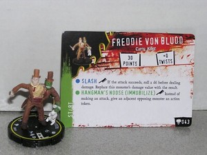 Horrorclix Freakshow #043 Freddie Von Bludd
