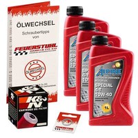 Honda Xrv 750 Africa Twin (RD07) 93-03, Alpine 10W40 ÖL + K&N Racing ÖLfilter