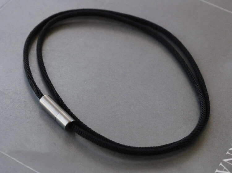 TC4 Aleación de Titanio Antialérgico Collar EDC Colgante Hágalo Usted Mismo Cuentas 600mm Longitud Cuerda Foto 3 de 4