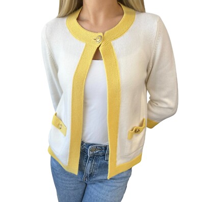 Chanel Vintage Chanel Cream Sweatshirt CHANEL Vintage 07P CC Logo