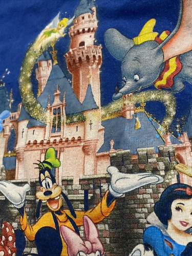 Disneyland Where Dreams Come True Glittery Vintage T Shirt Size 3XL - Picture 5 of 8