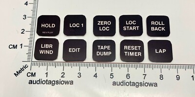Studer A812 Function Button Cover Inserts Full Set of 10 Self Stick