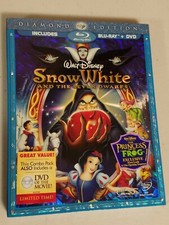 Snow White and the Seven Dwarfs Blu-ray/DVD, 2009, 3-Disc Set