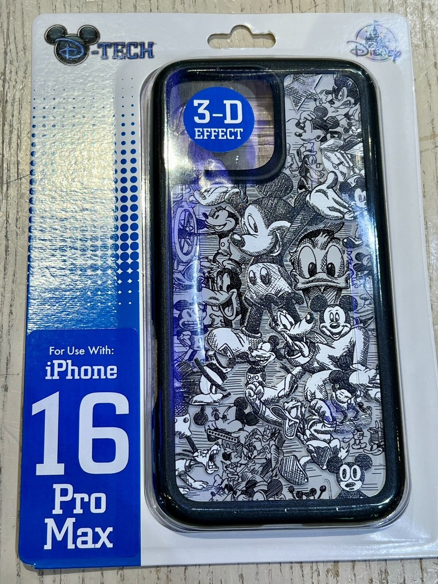【Disney】US Disney Parks ミッキー&フレンズ iPhoneケース DISNEY PARKS Mickey & Friends Black & White iPhone 16 Pro