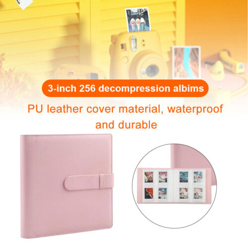 256 Pockets Picture Album PU for Instax Mini 12/11/9/90/70/40/8 (Pink) - Picture 4 of 5