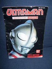 Ultraman Instruction Booklet 1991 Super Nintendo Used Bandai